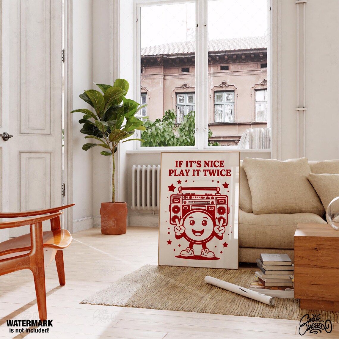 If Its Nice Play It Twice Funny Quote Art - Image 2