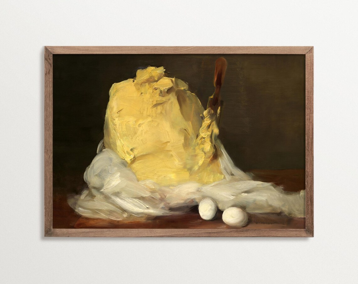 Kitchen Still Life Painting, Cottagecore Decor
