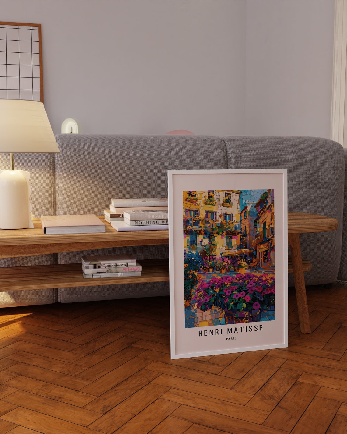 Henri Matisse Paris Flower Market Street Colorful Scene Poster - Image 2