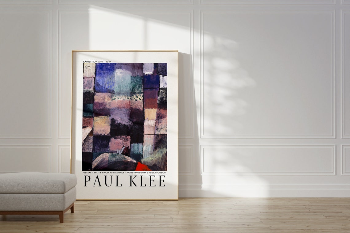Paul Klee Hammamet Motif 1914 Exhibition Art Poster Basel Museum