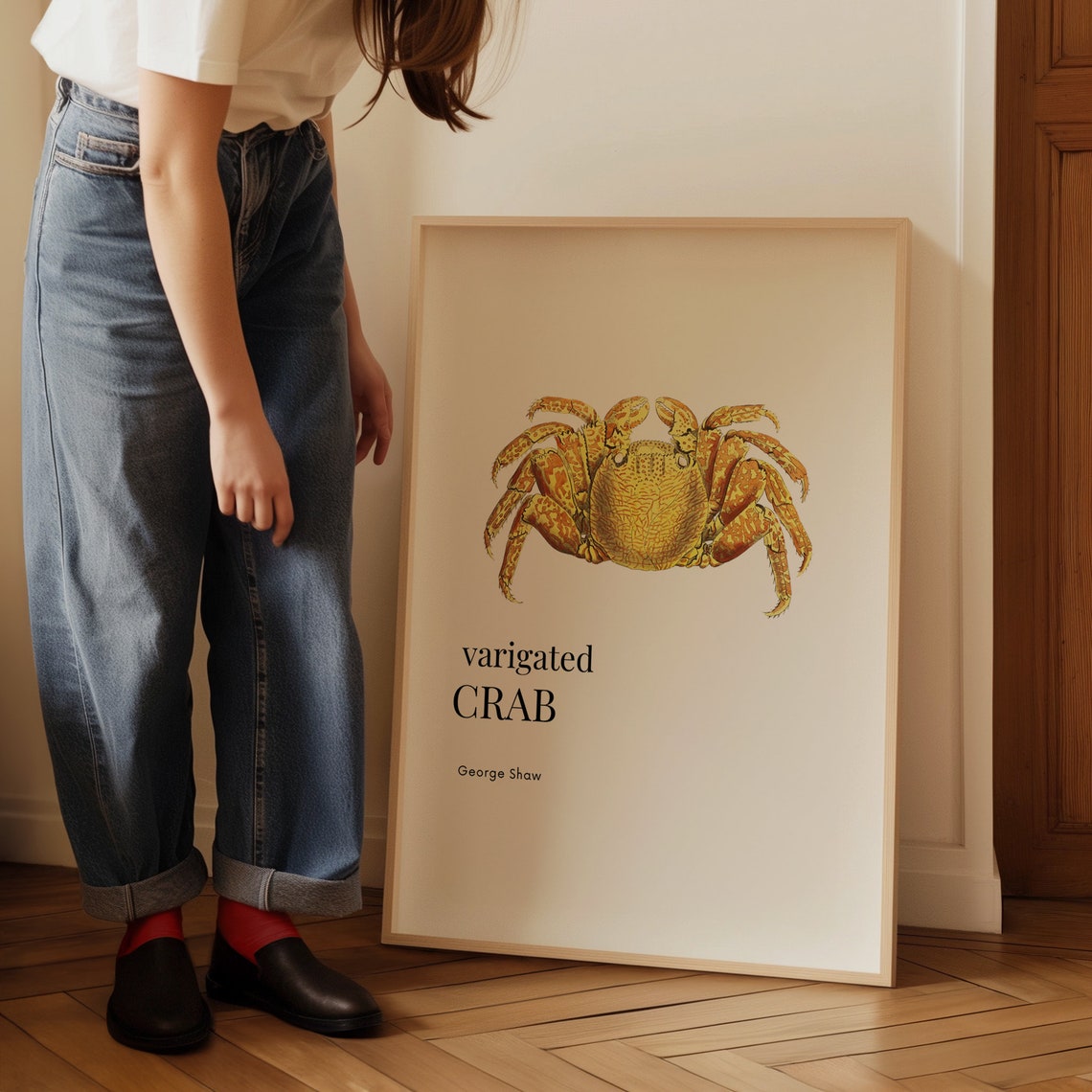 Variegated Crab George Shaw Vintage Coastal Kitchen Decor Poster - Image 3