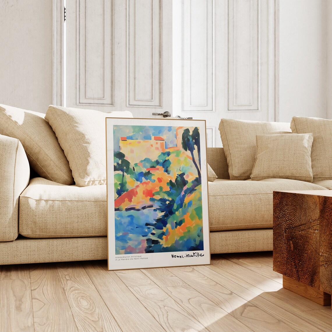 Henri Matisse Fauvist Village Hillside Colorful Landscape Art Poster - Image 2