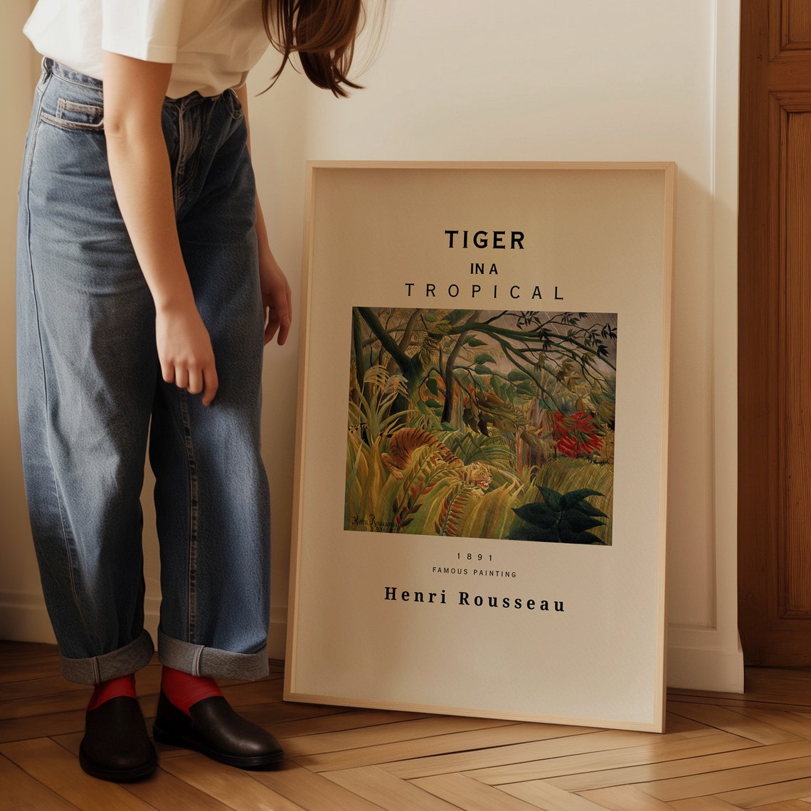 Henri Rousseau Poster Scene In Bagneux On The Outskirts Of Paris Realism Art Antique Decor Home Decoration Garden Poster - Image 4