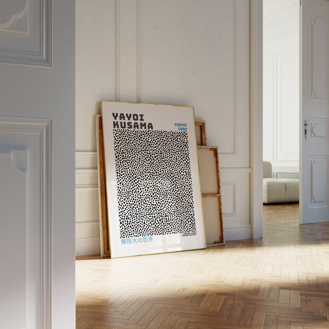 Yayoi Kusama Inspired Japandi Poster, Japanese Wall Art - Image 3