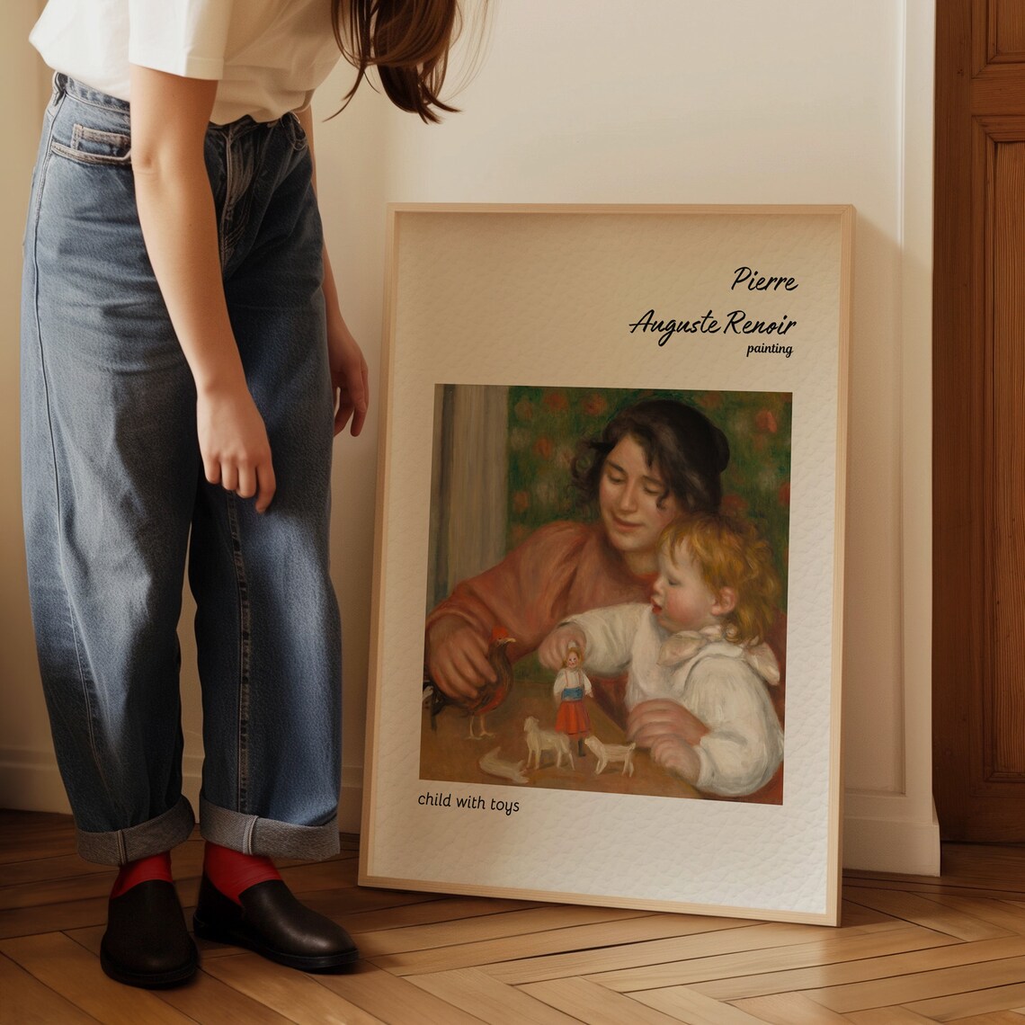 Pierre Auguste Renoir Child With Toys Mother Tender Moment Poster - Image 4