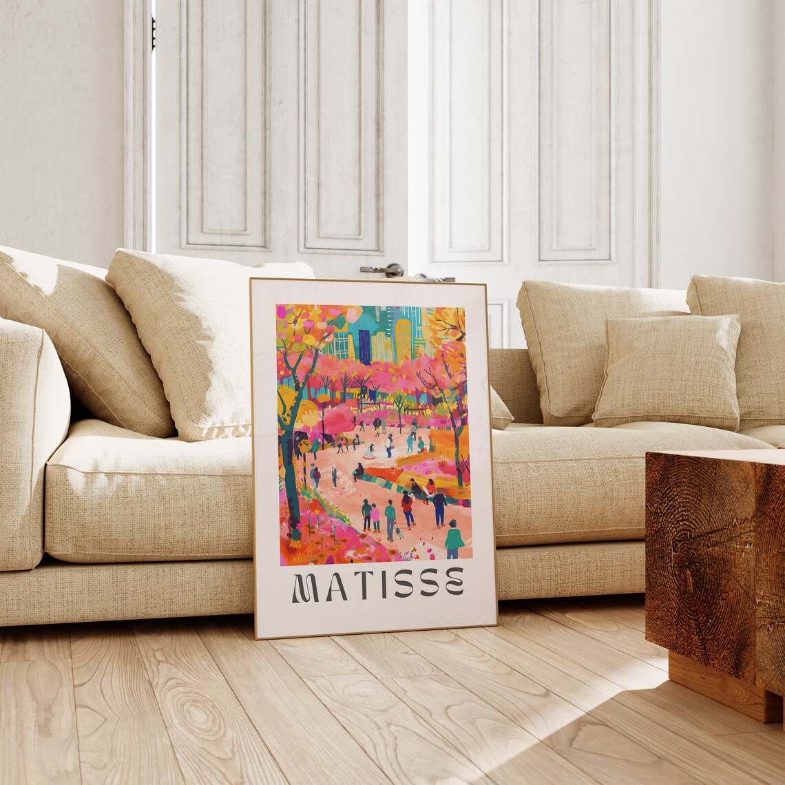 Henri Matisse Park Scene Colorful Trees Fauvism Style Art Poster - Image 2
