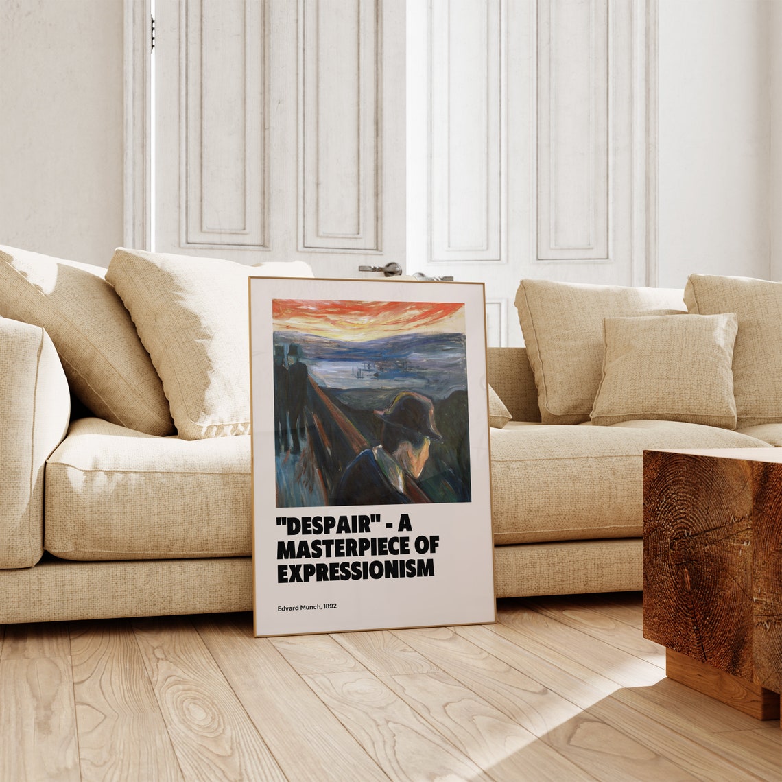 Edvard Munch Despair 1892 Expressionist Masterpiece Art Poster - Image 2