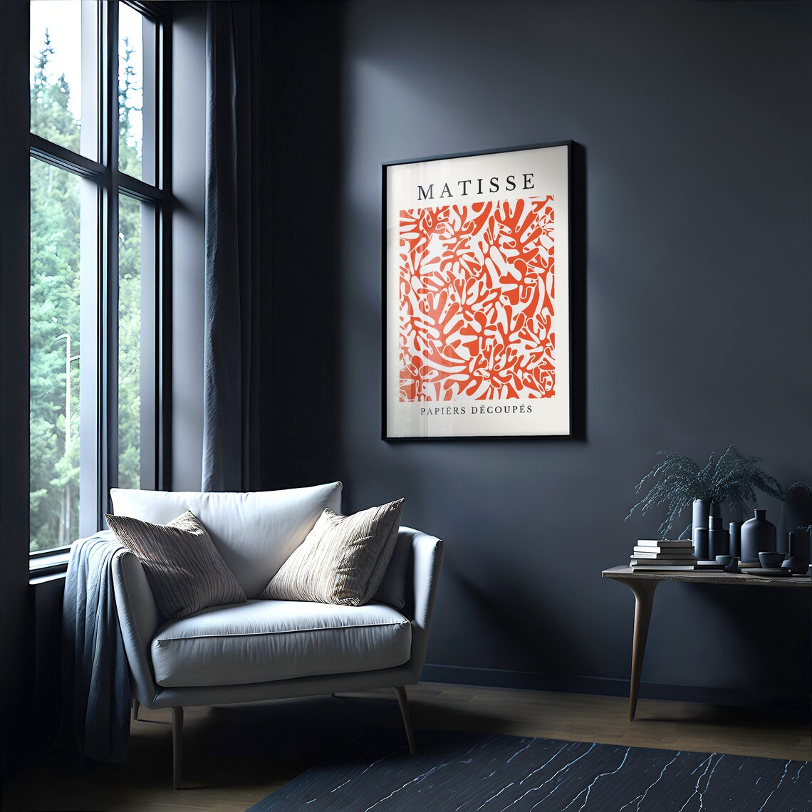 Henri Matisse Coral Paper Cutouts Papiers Decoupes Art Poster - Image 2