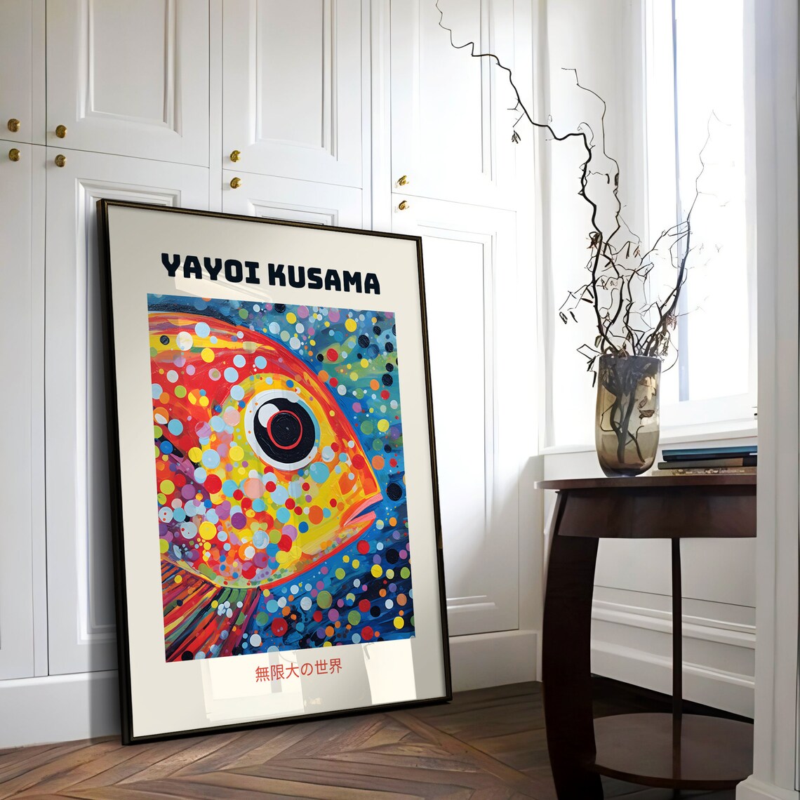 Yayoi Kusama Colorful Dot Fish Infinity World Japanese Art Poster - Image 4