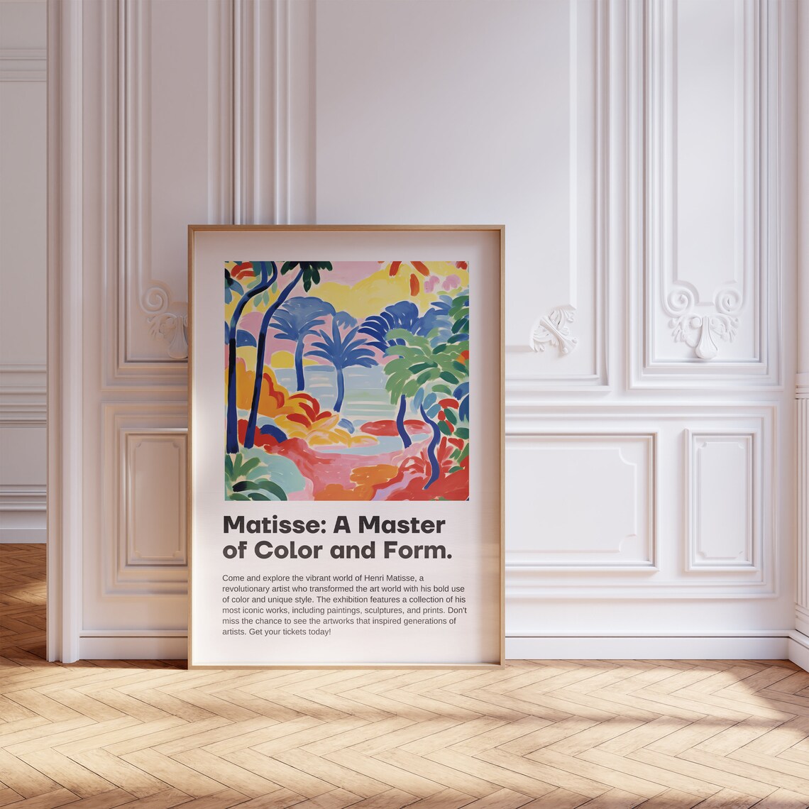 Henri Matisse Master of Color and Form Tropical Palm Landscape Poster - Image 5
