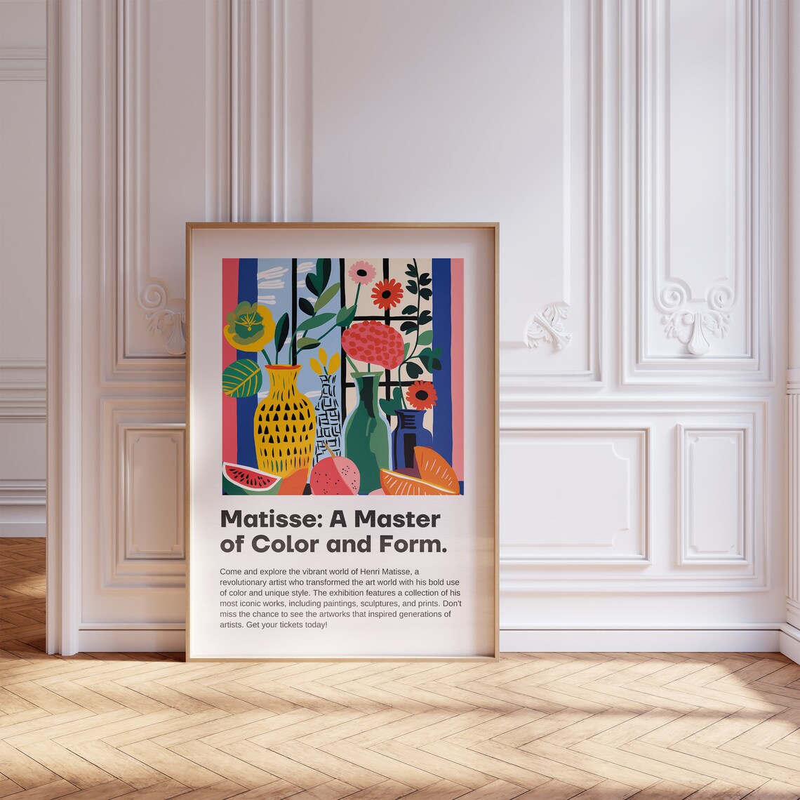 Henri Matisse Exhibition Still Life Vases Fruit Colorful Art Poster - Image 4