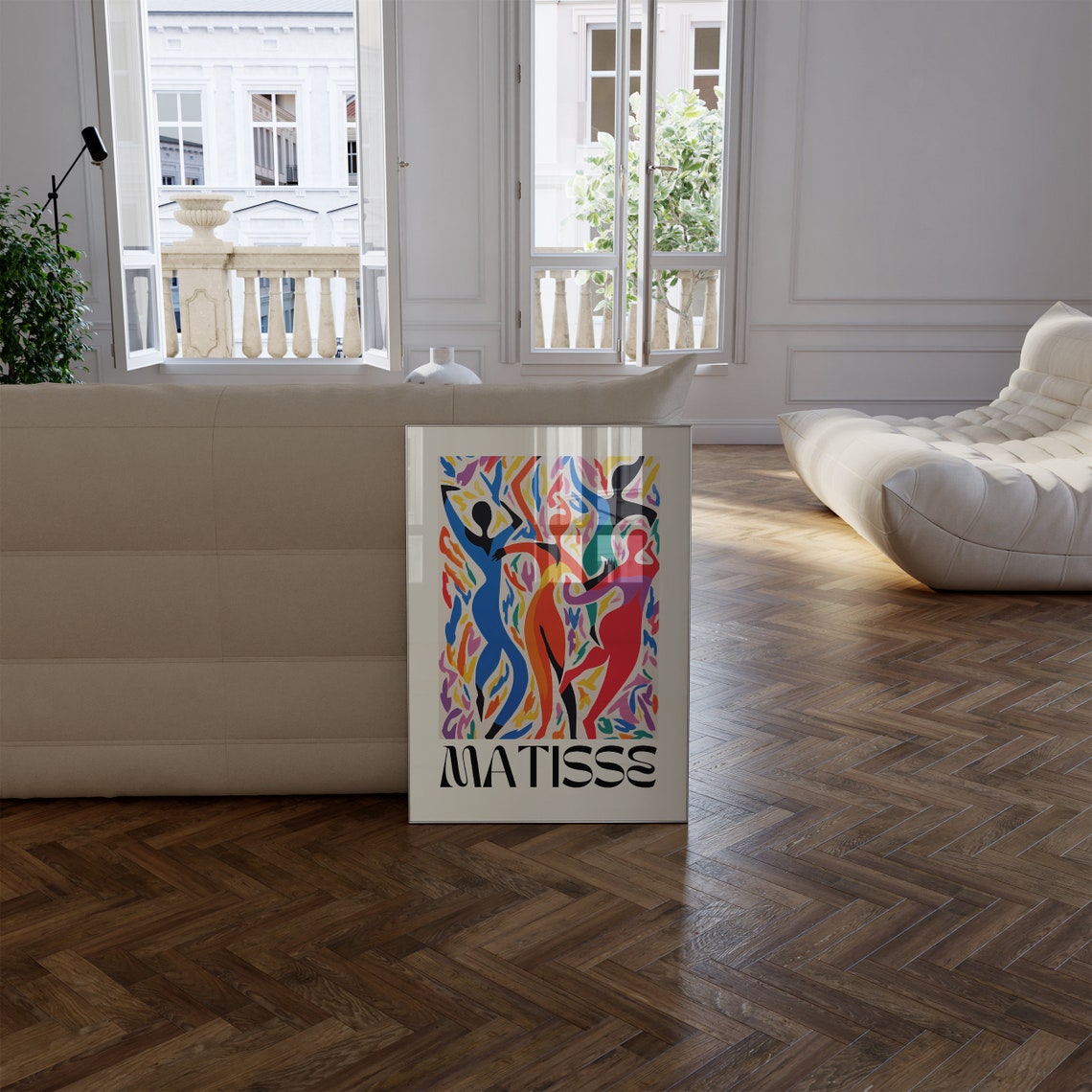 Matisse Joyful Dancing Figures Rainbow Colors Celebration Poster - Image 2