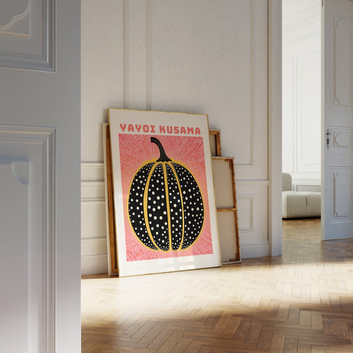 Yayoi Kusama Black Dotted Pumpkin Iconic Polka Dot Art Poster - Image 4