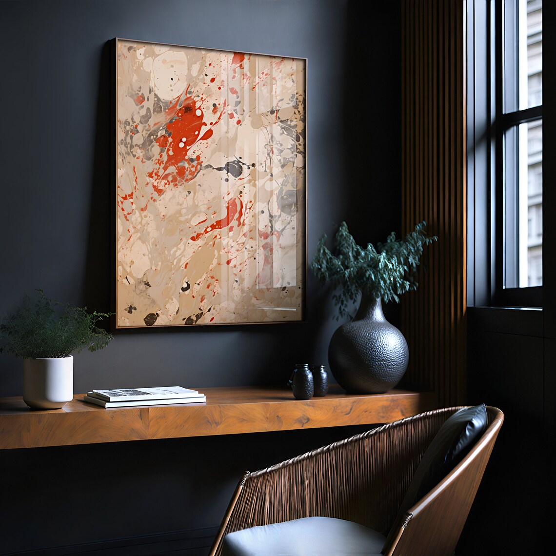 Jackson Pollock-Inspired Abstract Art Poster - Image 2