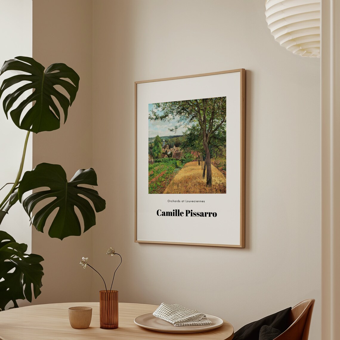 Camille Pissarro Orchards at Louveciennes Impressionist Art Poster - Image 2