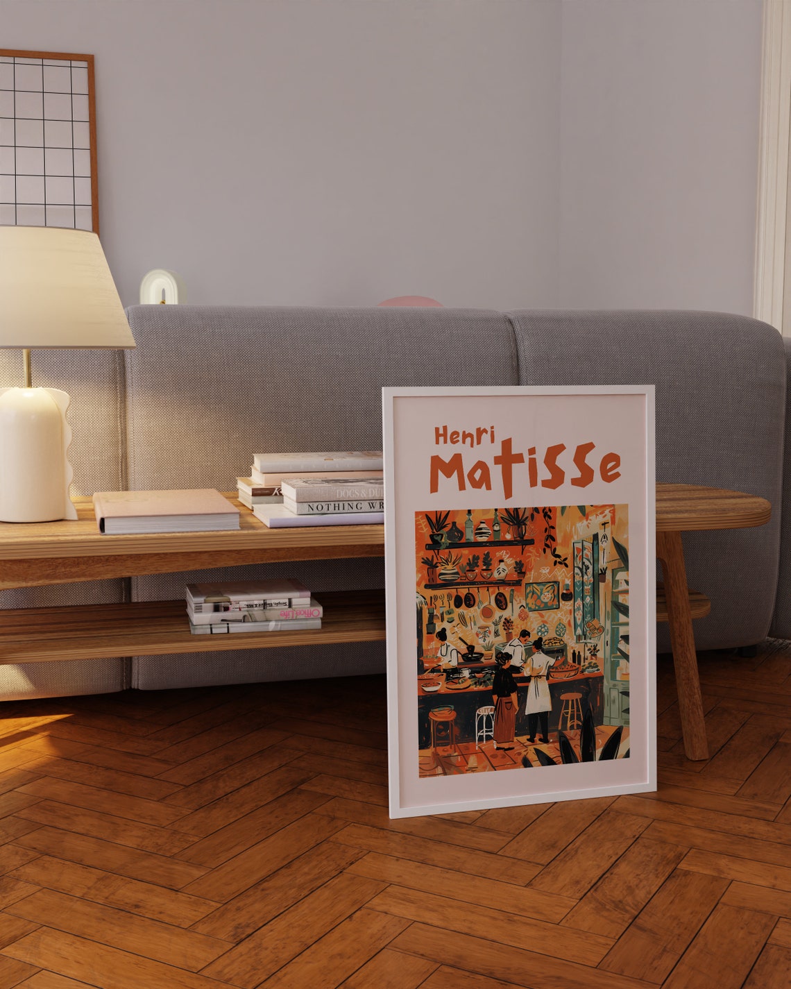 Henri Matisse Warm Kitchen Chefs Cooking Scene Modern Poster - Image 3