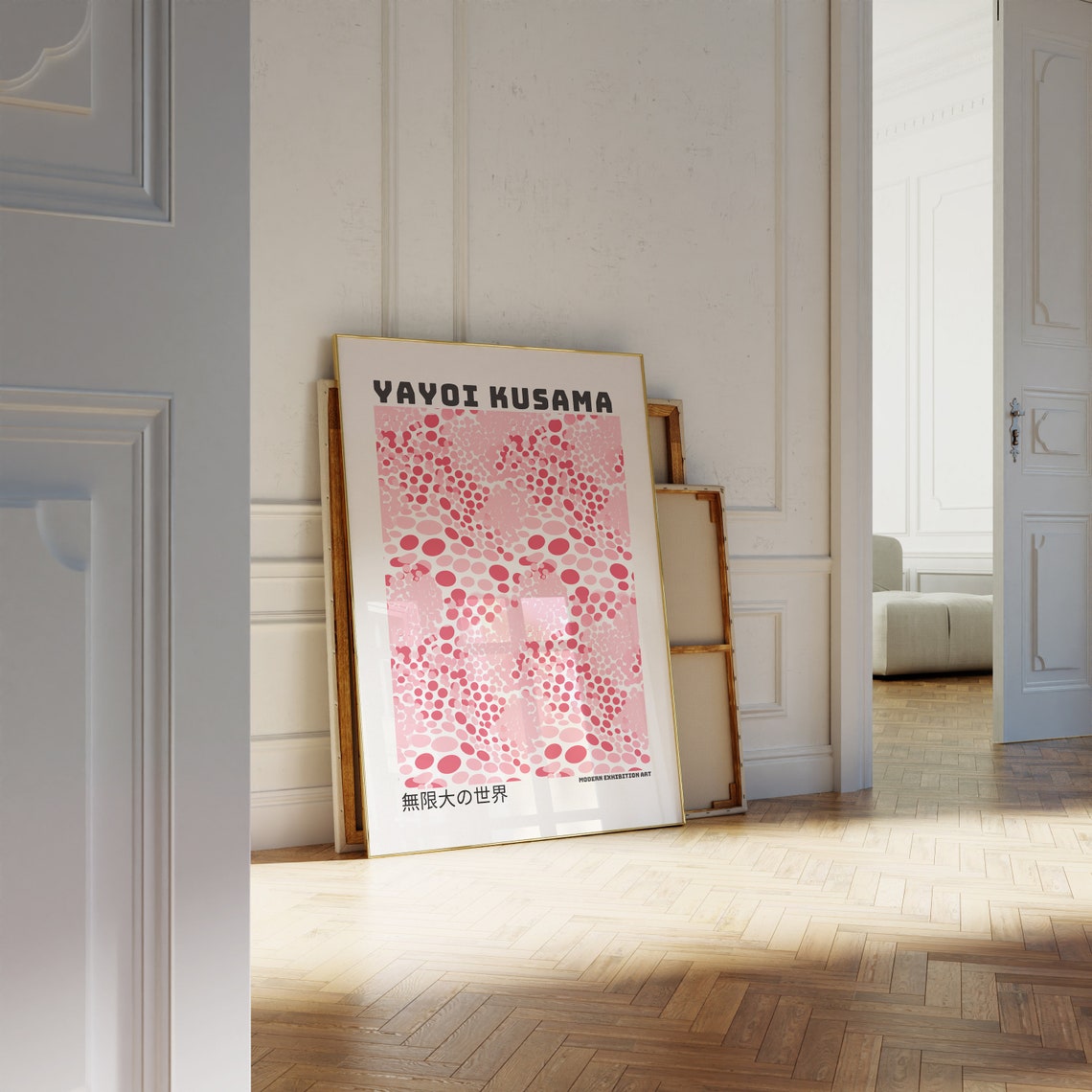 Yayoi Kusama Red Polka Dot Infinity World Modern Exhibition Art Poster - Image 5