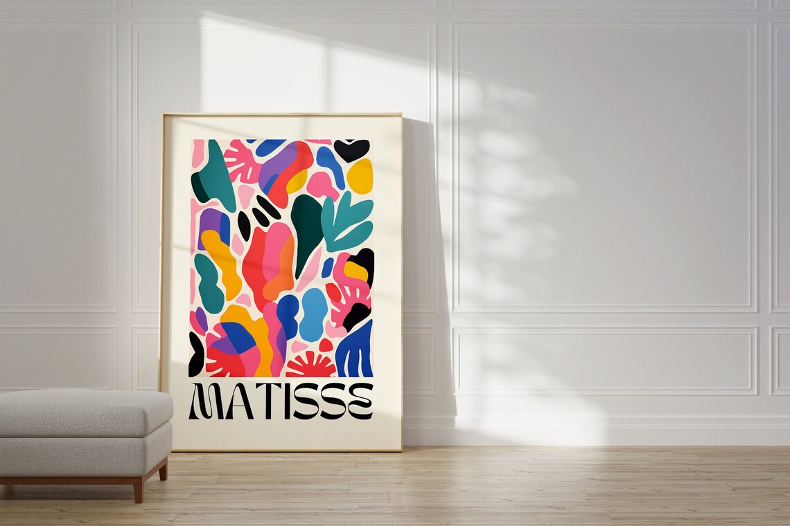 Henri Matisse-Inspired Colorful Wall Art Print