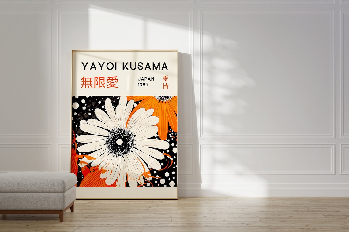 Yayoi Kusama Japanese Abstract Art Print