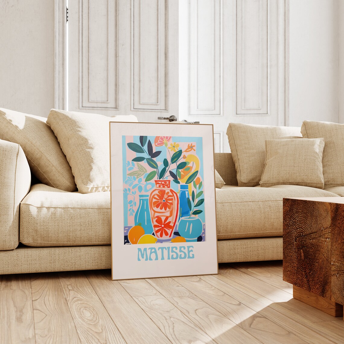 Matisse Bold Vases Orange Floral Still Life Modern Color Art Poster - Image 4