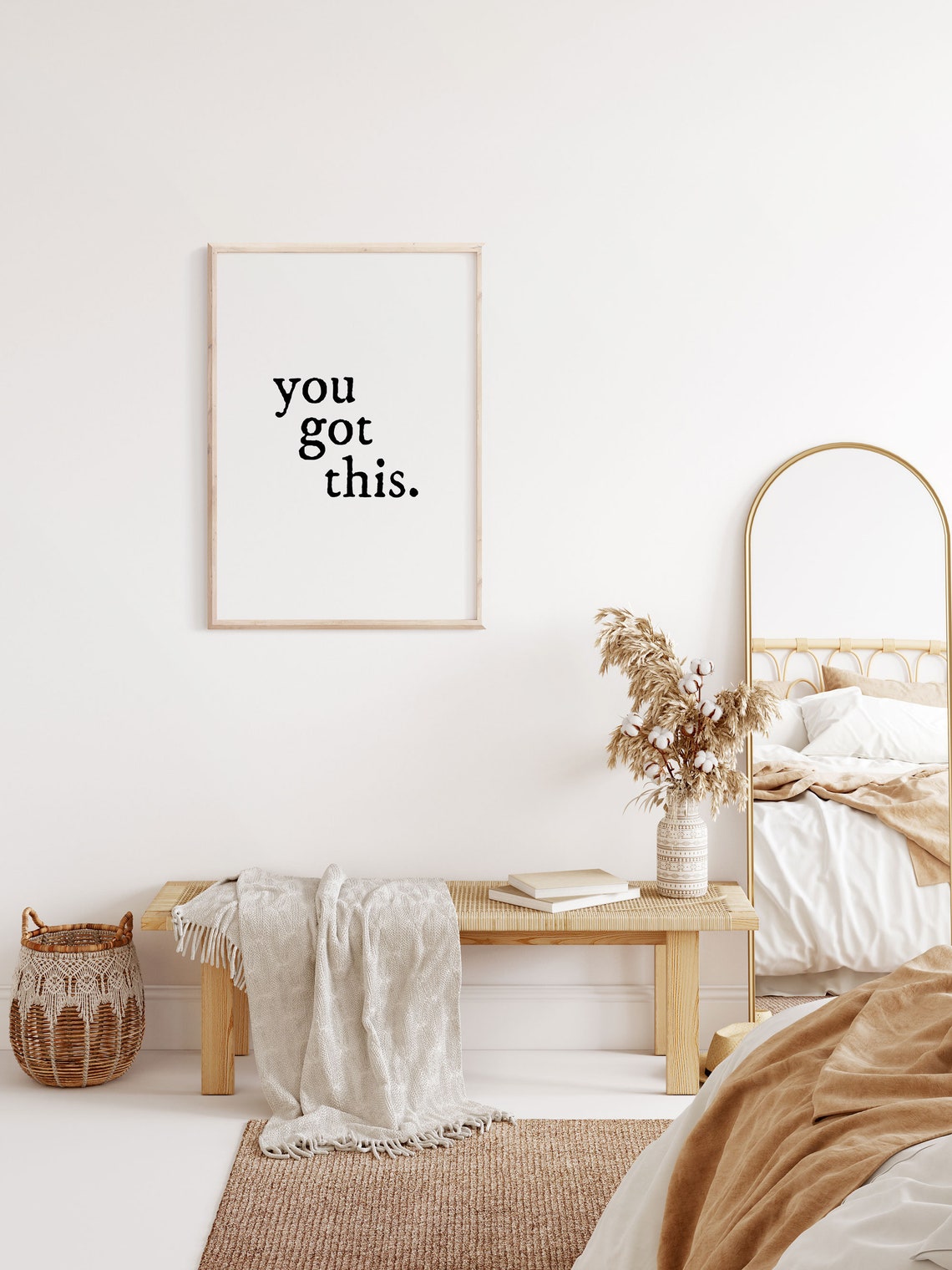 You Got This Bold Serif Statement Black And White Typography Poster - Image 2