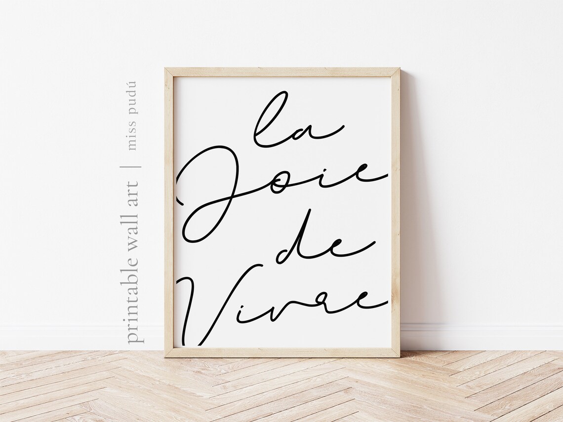La Joie De Vivre French Quote Travel Poster - Image 3