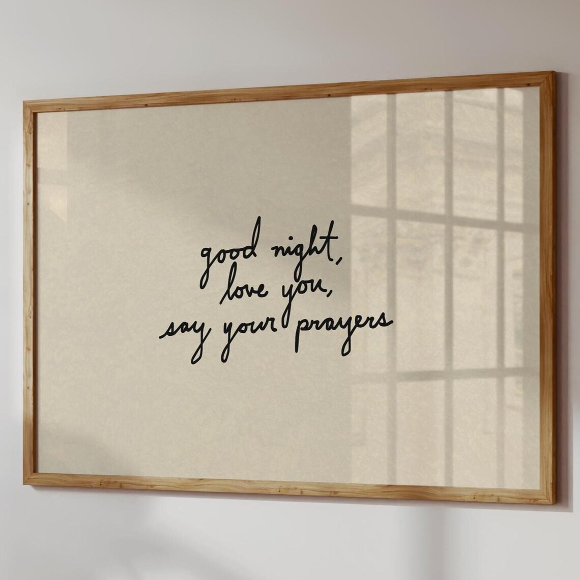 Say Your Prayers Handdrawn Typography Poster