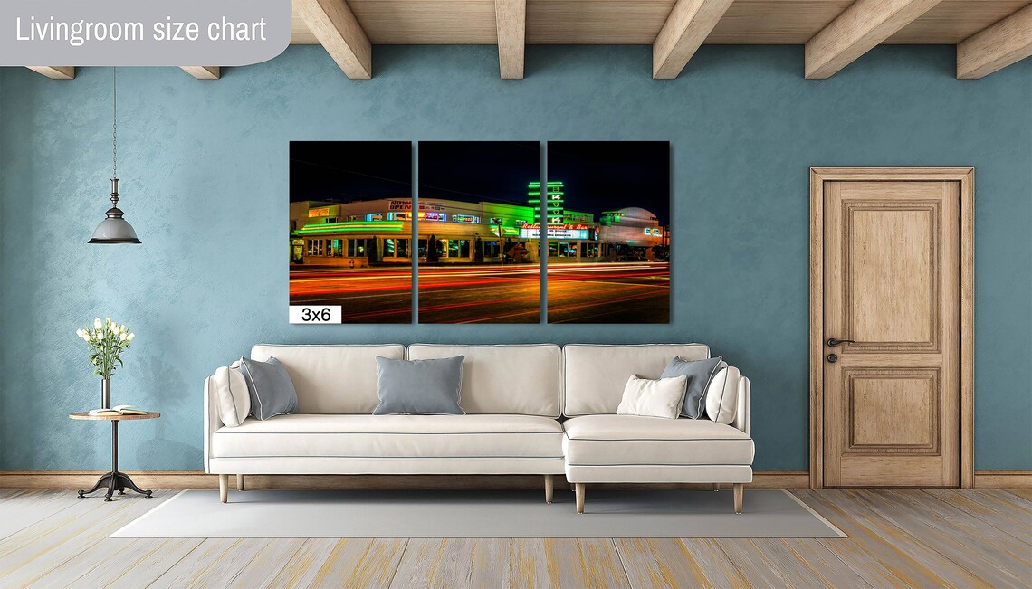 Tulsa Brook Theater Night Photo, Oklahoma Art Print - Image 3