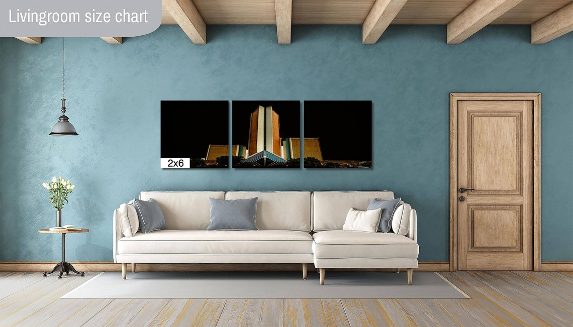 Tulsa CityPlex Towers Lit at Night Modern Architecture Poster - Image 3
