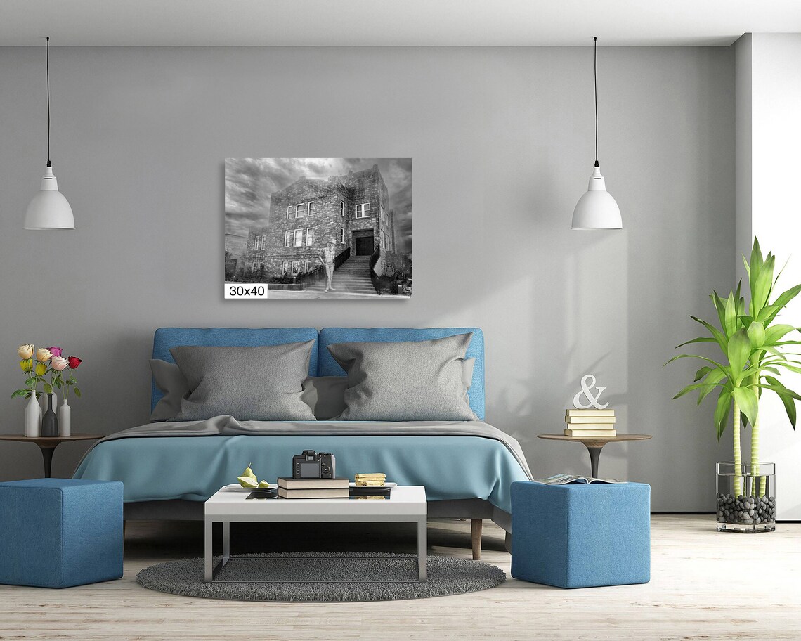 Tulsa Skyline and Church Studio, Leon Russell Art Print - Image 5