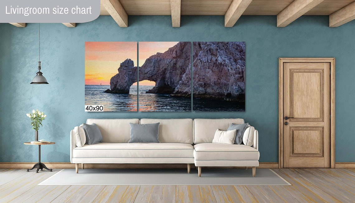 El Arco Rock Arch Glowing At Sunset Cabo San Lucas Seascape Poster - Image 2