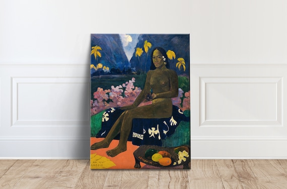 Paul Gauguin The Seed of Areoi Tahitian Woman Tropical Art Print
