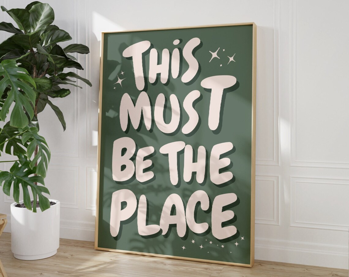 This Must Be The Place Vintage 70s Poster - Image 3