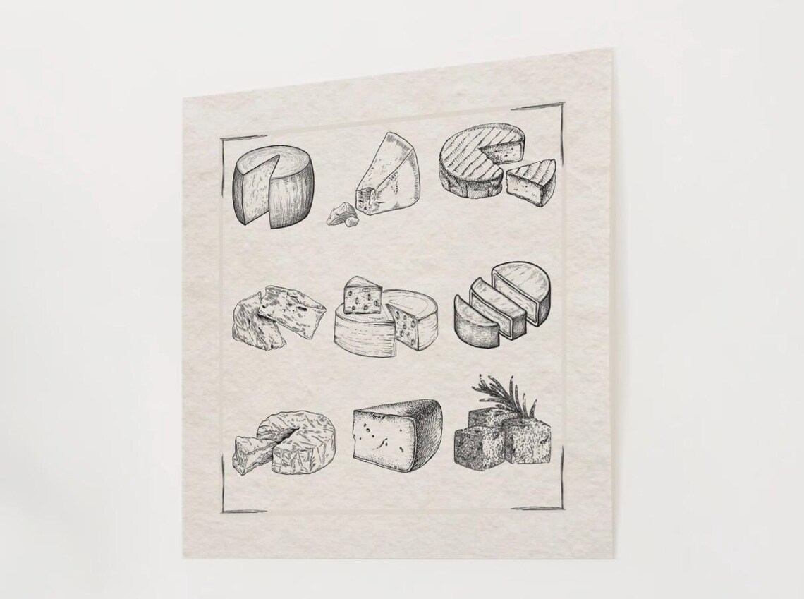 Cheese PDF, Charcuterie Gallery Wall Decor - Image 4