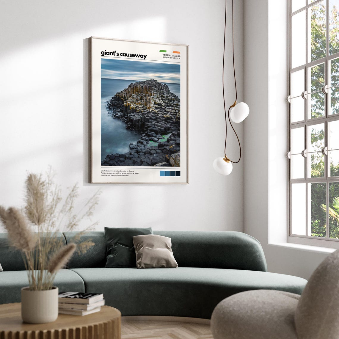 Giants Causeway Ireland Hexagonal Basalt Columns Coast Poster - Image 5