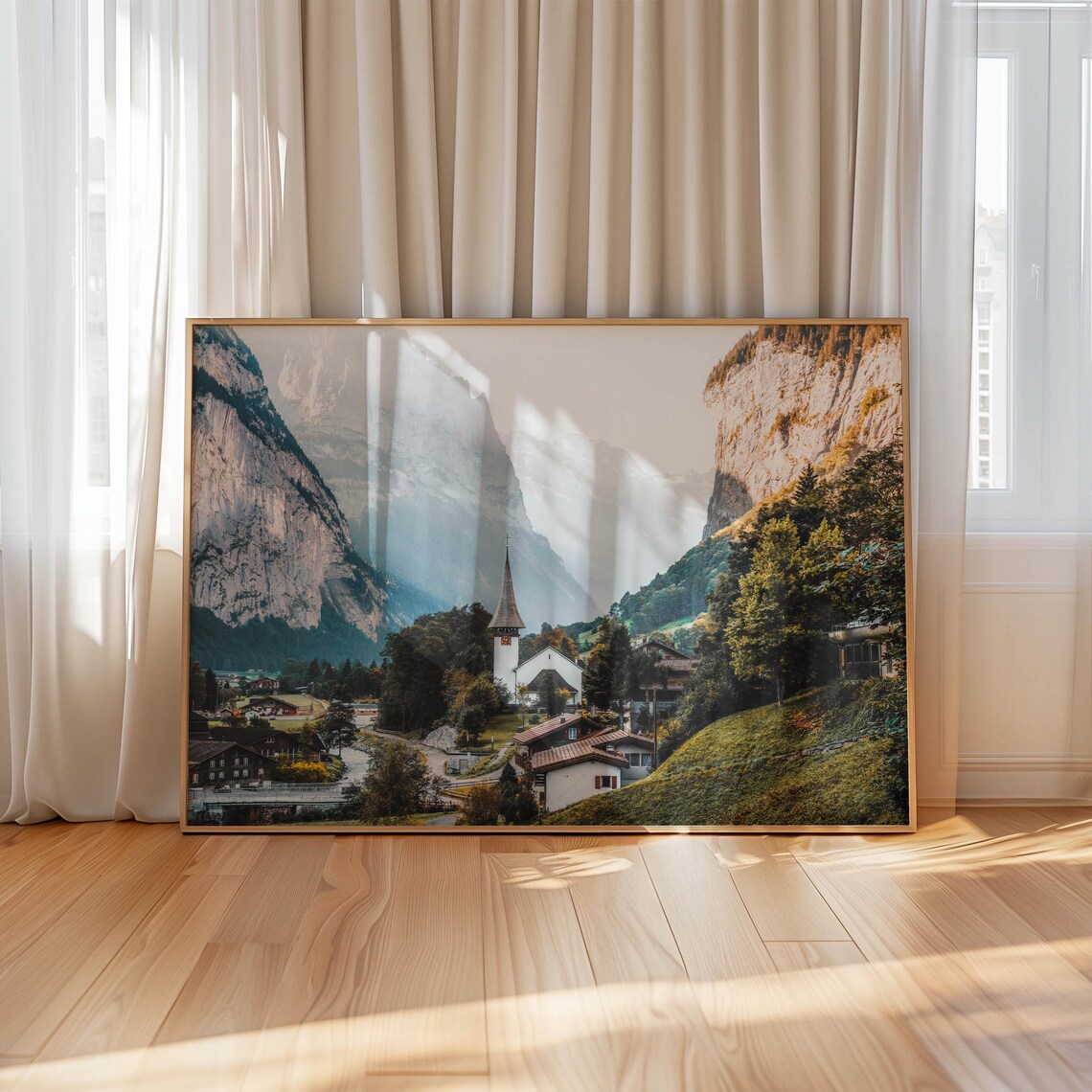 Lauterbrunnen Swiss Alps Mountain Art Print - Image 4