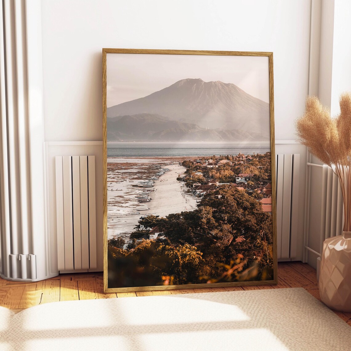 Mt Agung Over Jungutbatu Beach Travel Poster - Image 4