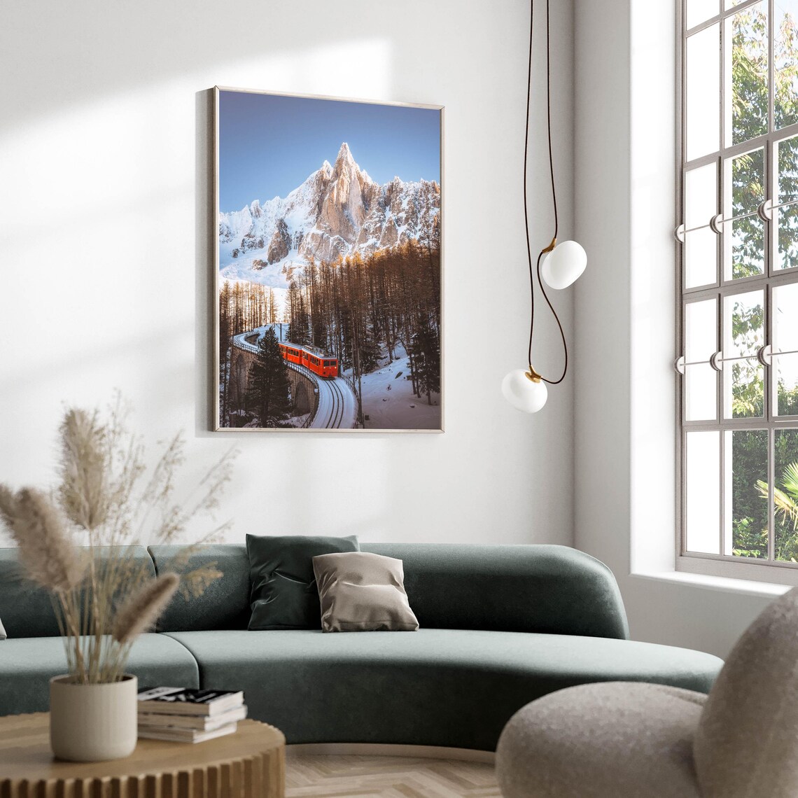 Mer De Glace Red Mountain Railway Viaduct Chamonix France Poster - Image 2