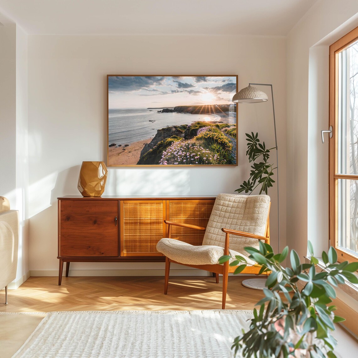 Annestown Beach Sunset Modern Coastal Art Print - Image 5