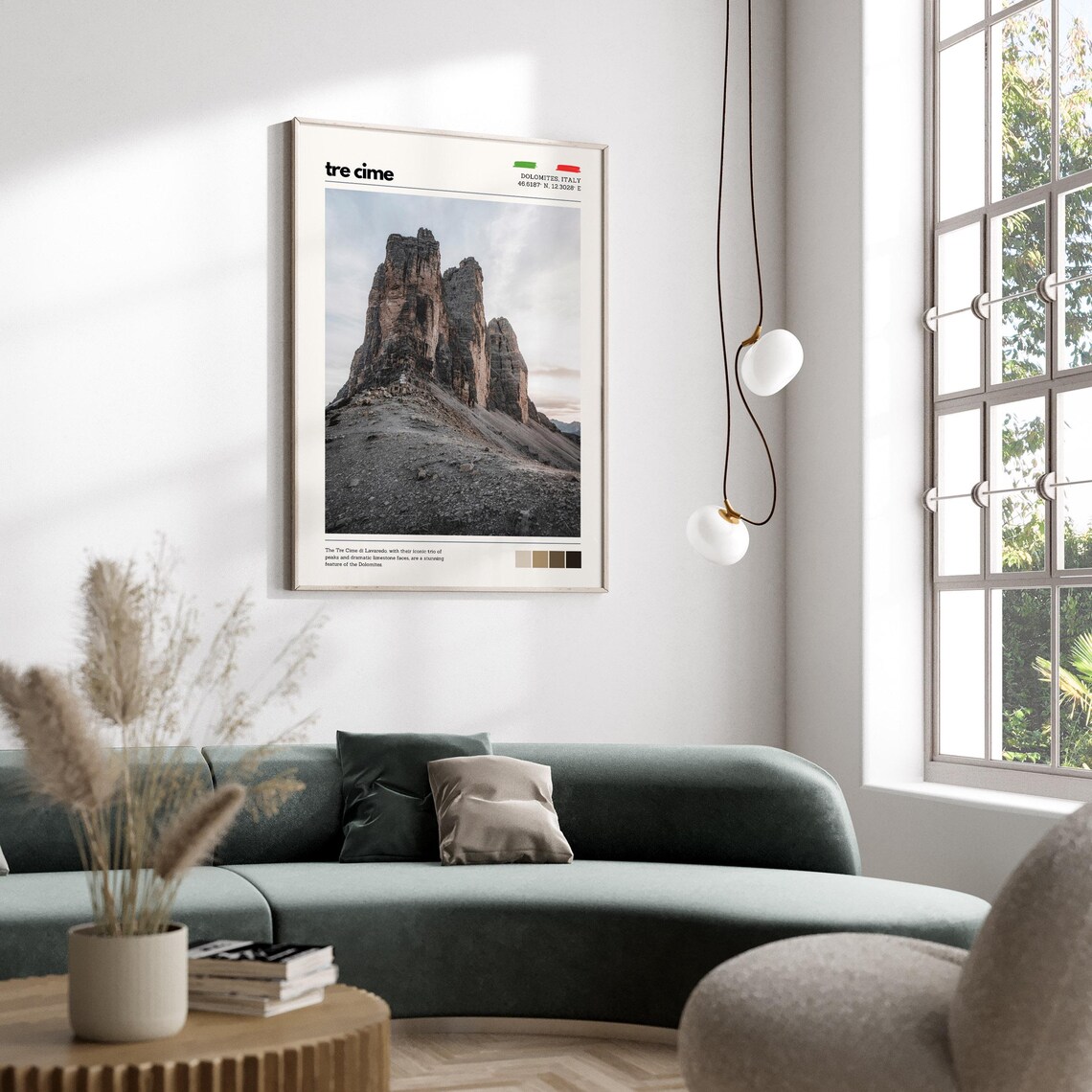 Tre Cime di Lavaredo Dolomites Iconic Trio Peaks Italy Poster - Image 4