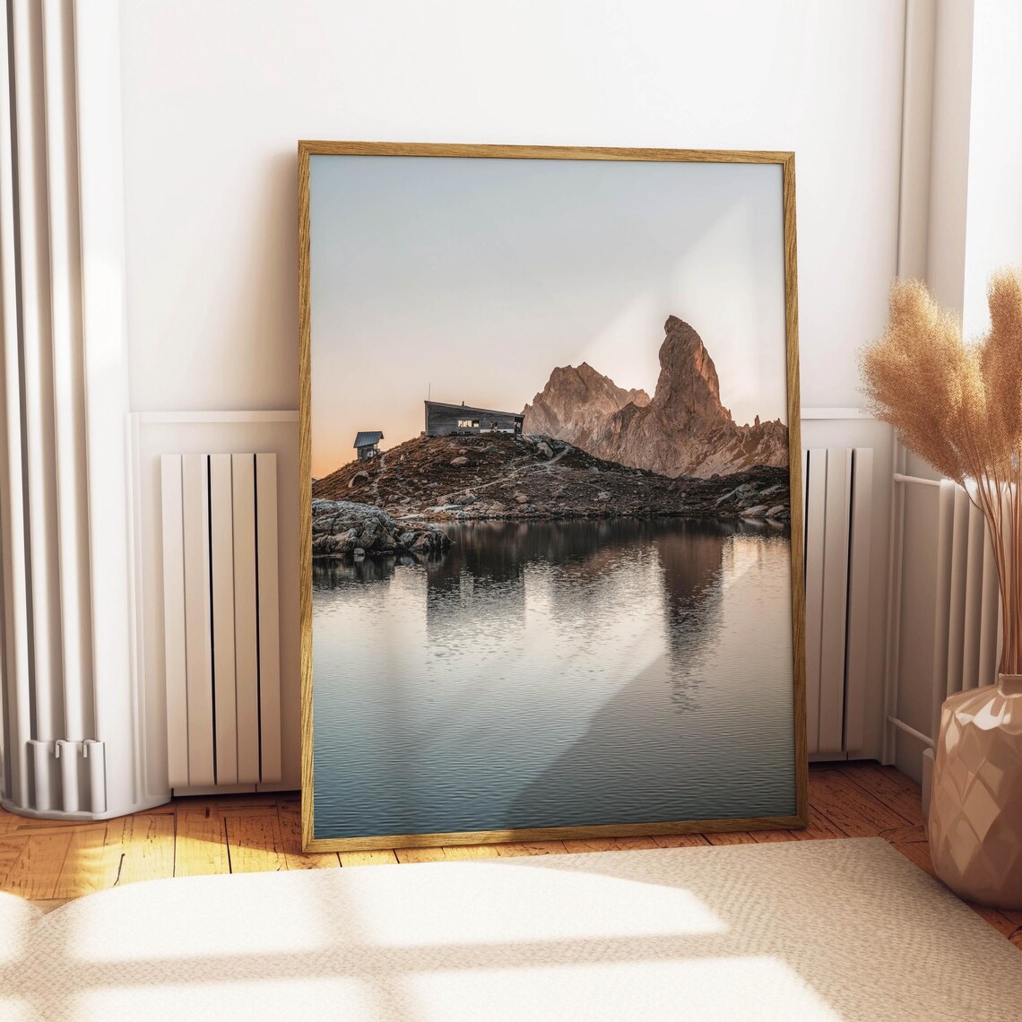 Refuge Du Presset, French Alps Mountain Art Print - Image 4