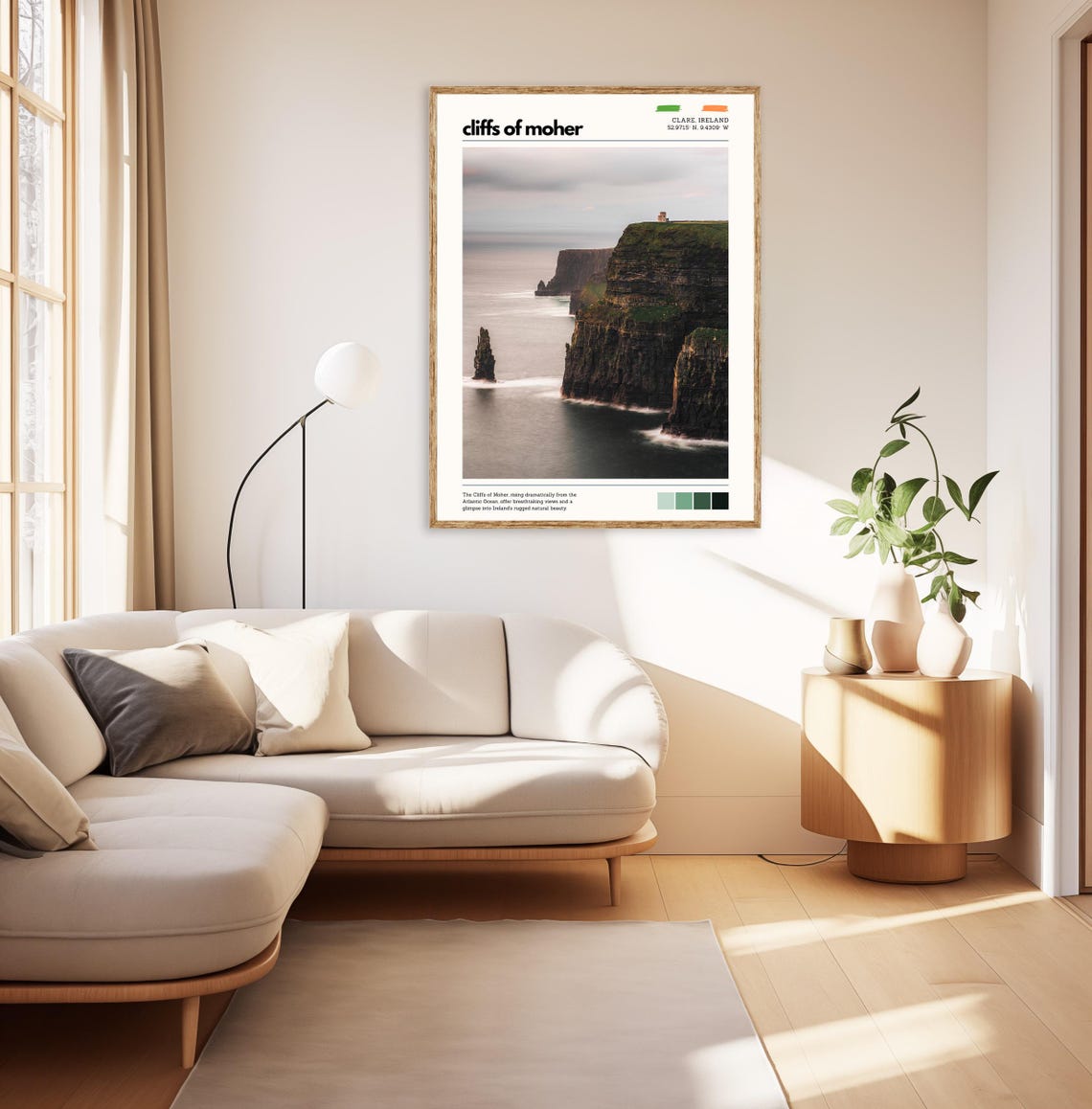 Cliffs Of Moher Atlantic Cliffs Ireland Dramatic Coastline Wall Poster