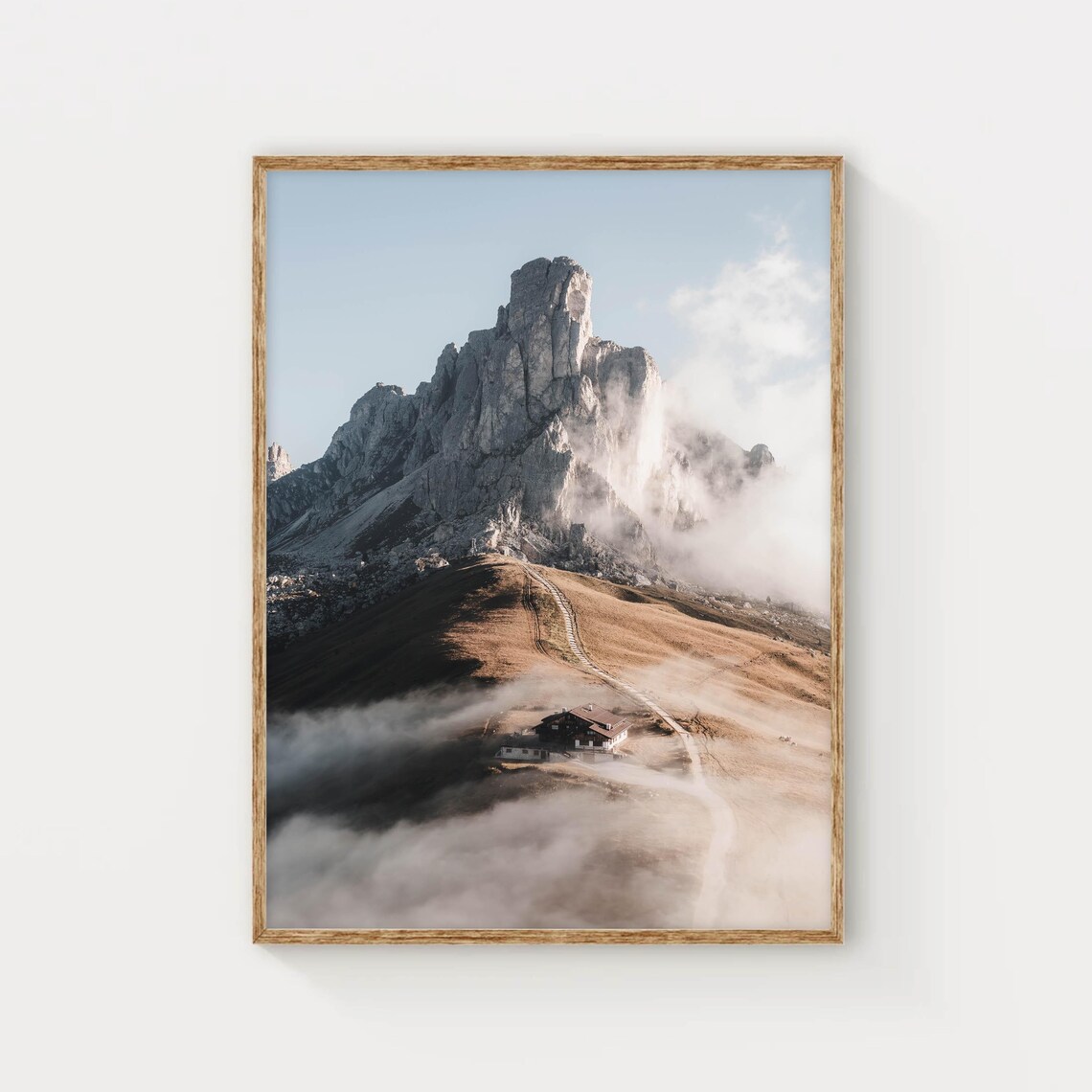Passo Giau, Dolomites Italian Alps Travel Poster