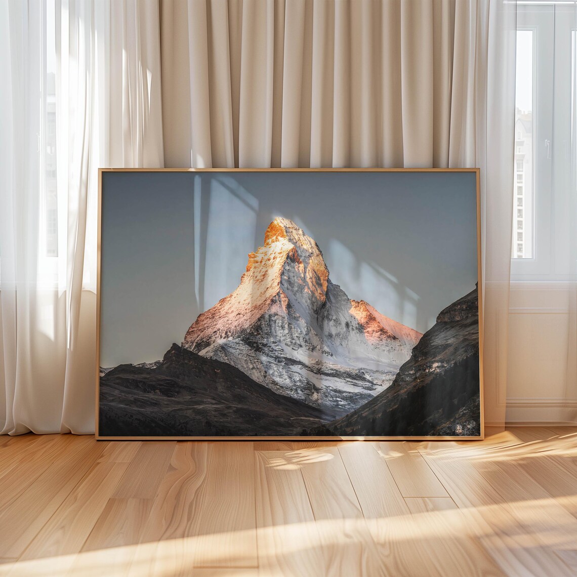 Matterhorn Zermatt Swiss Alps Minimalist Art Print - Image 4