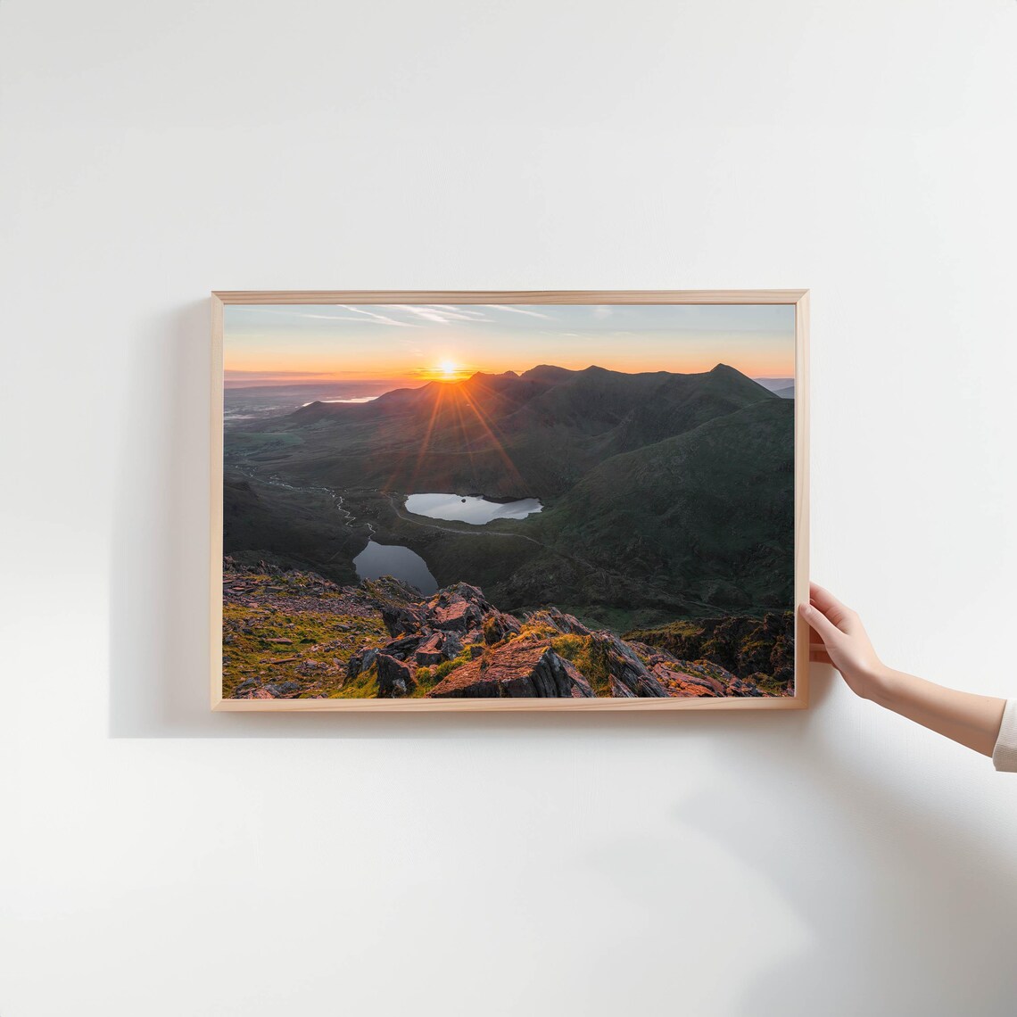 Carrauntoohil Sunrise Over Still Mountain Tarns Kerry Ireland Poster - Image 2