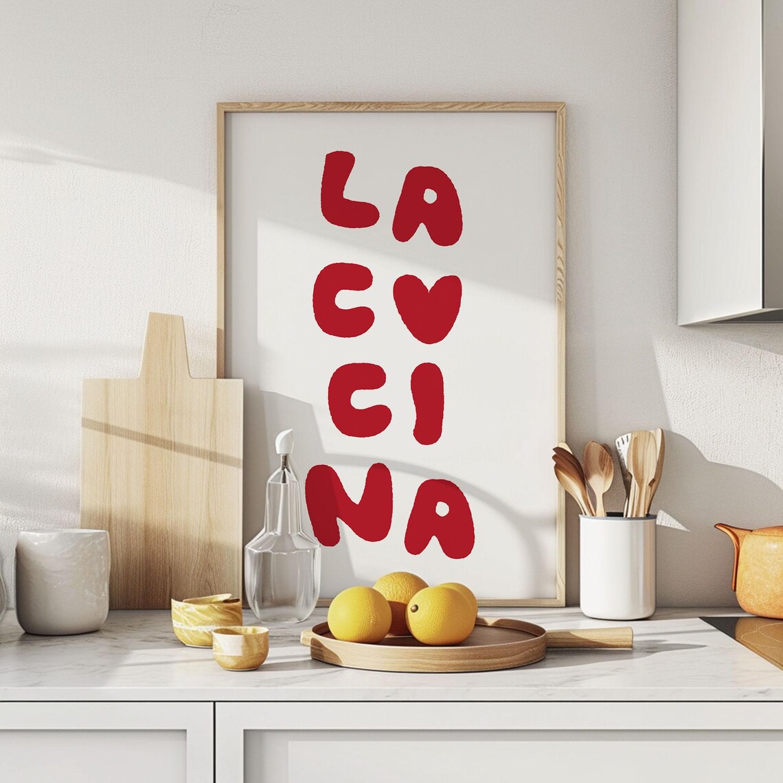 La Cocina Rustic Spanish Kitchen Art Print