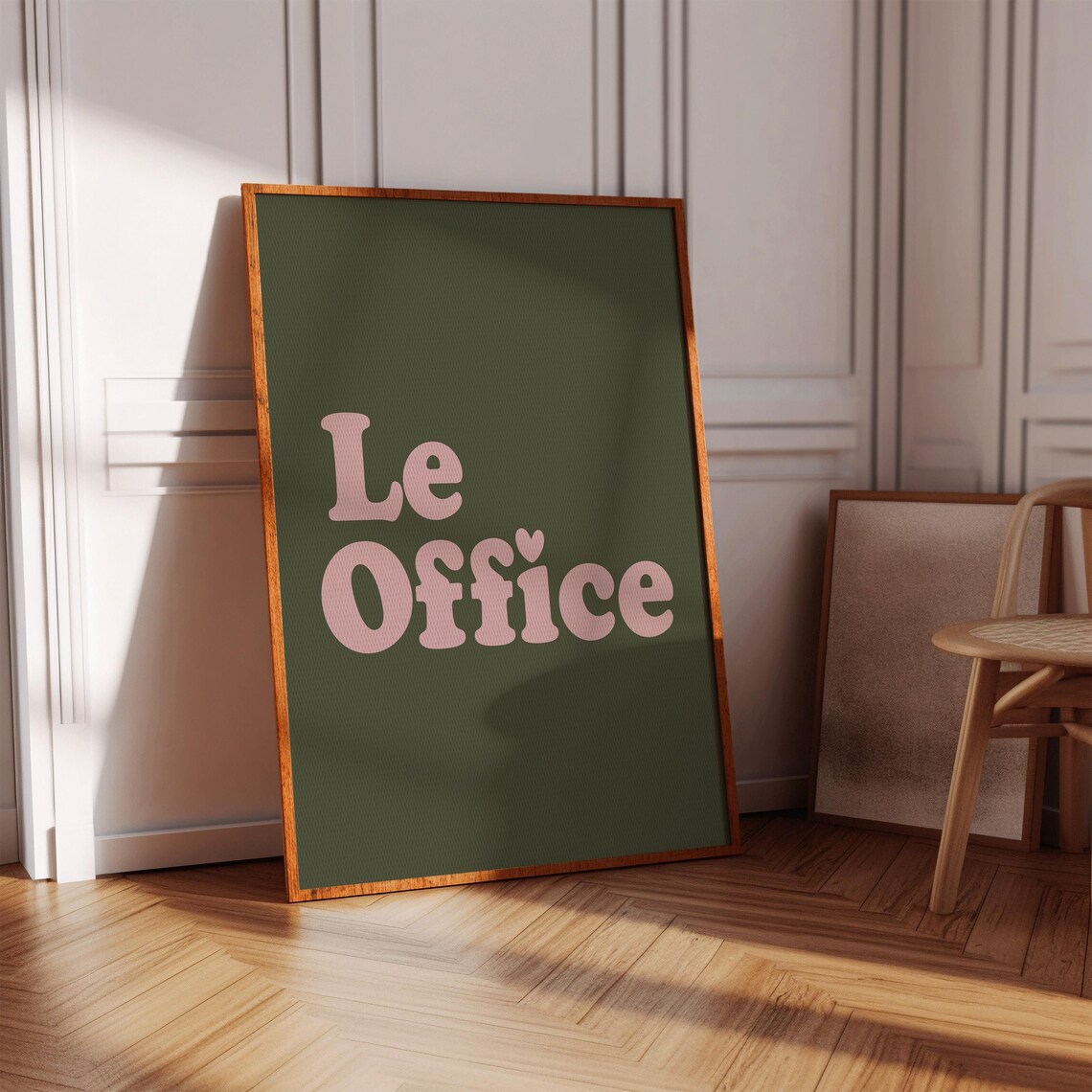 Le Office Quote Print, Minimalist Typography Poster
