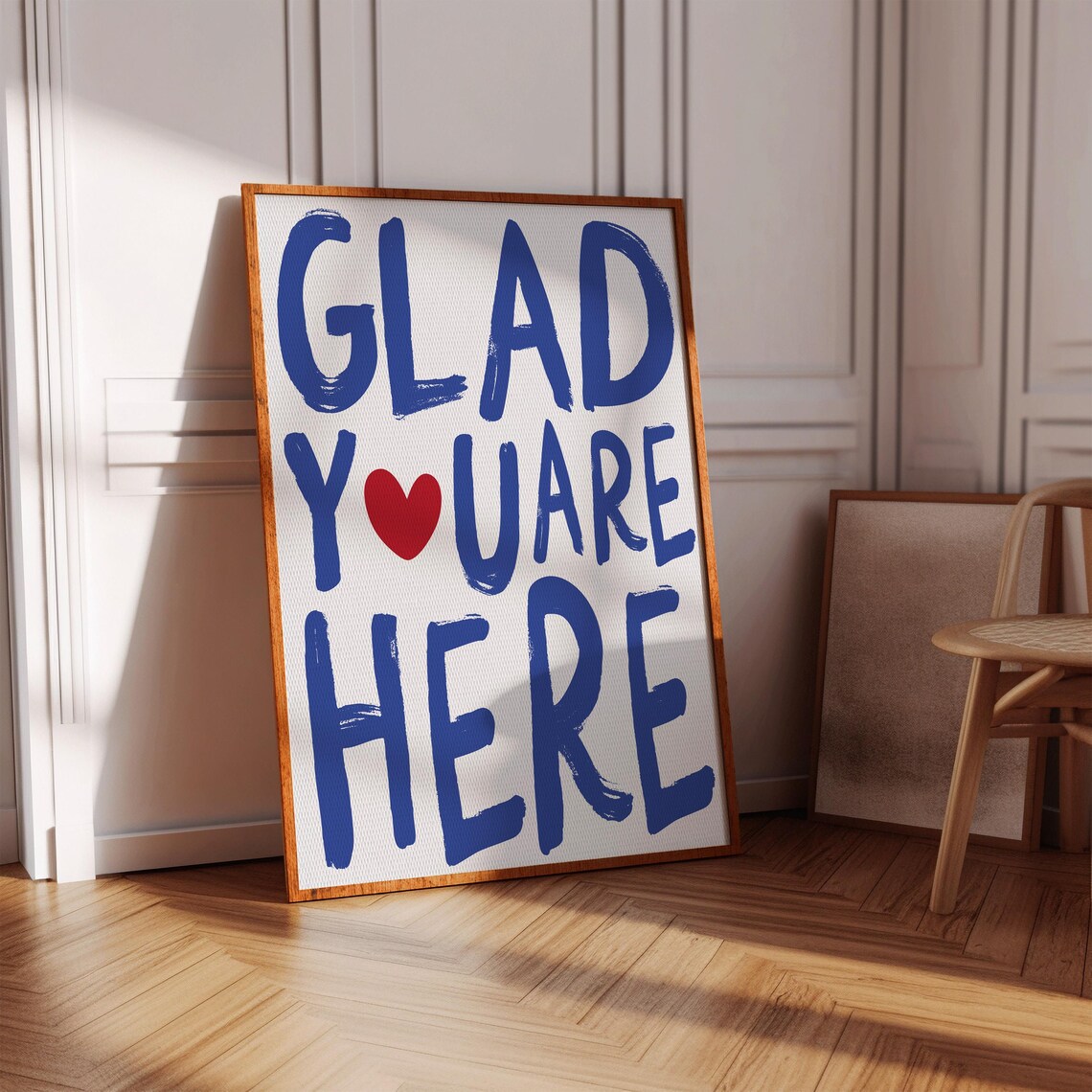 Glad Youre Here Apartment Entryway Art Print