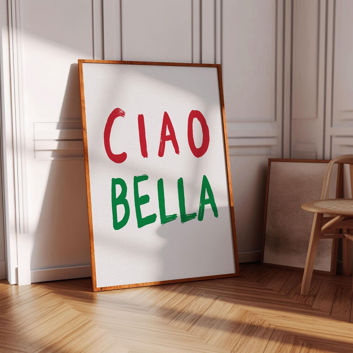 Ciao Print Ciao Wall Art Retro Vintage Wall Poster Maximalist Italy Funky Art Bar Cart Art Italian Quote Wall Art Ciao Bella Prints Sign