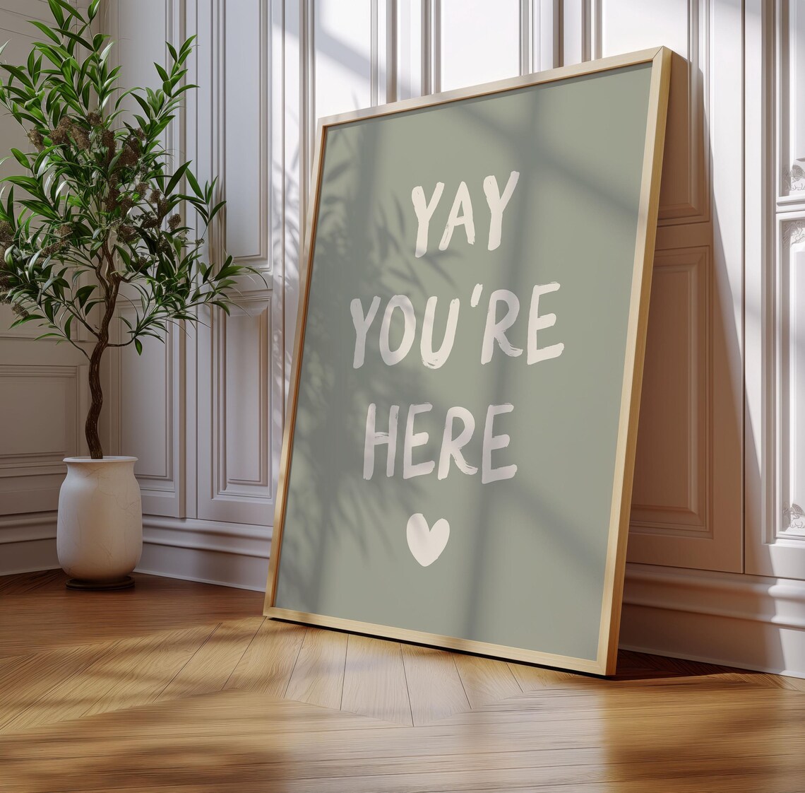 Yay You're Here Entryway Art Print, Apartment Decor - Image 2
